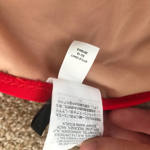 J. Crew Red Plunge V-Neck Straps Swimsuit 16 - Picture 7 of 7
